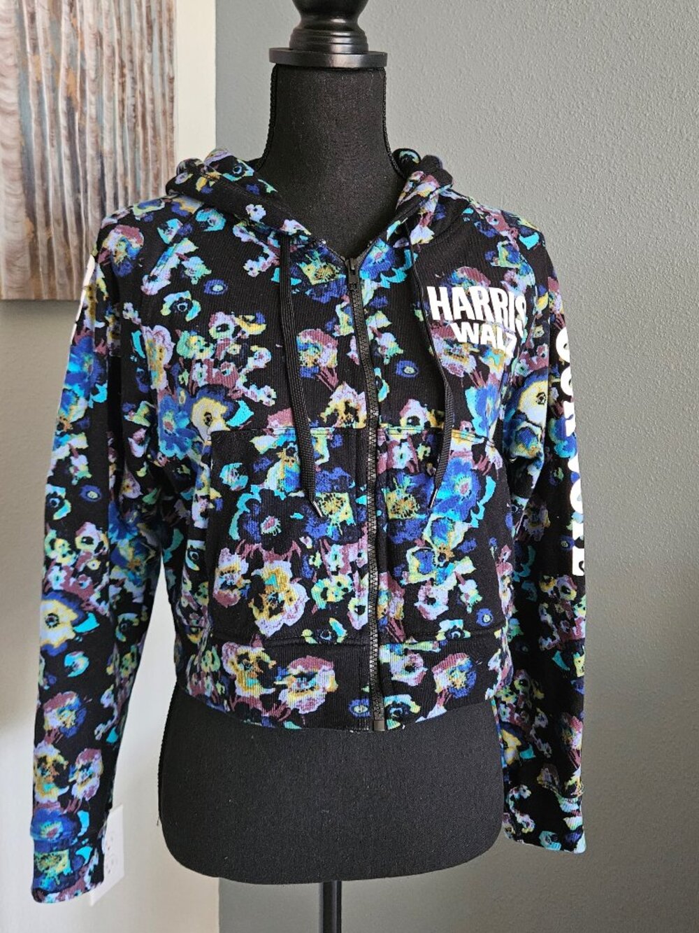 Our Body Our Vote! Harris/Walz 2024 Cropped Hoodie - Size Small